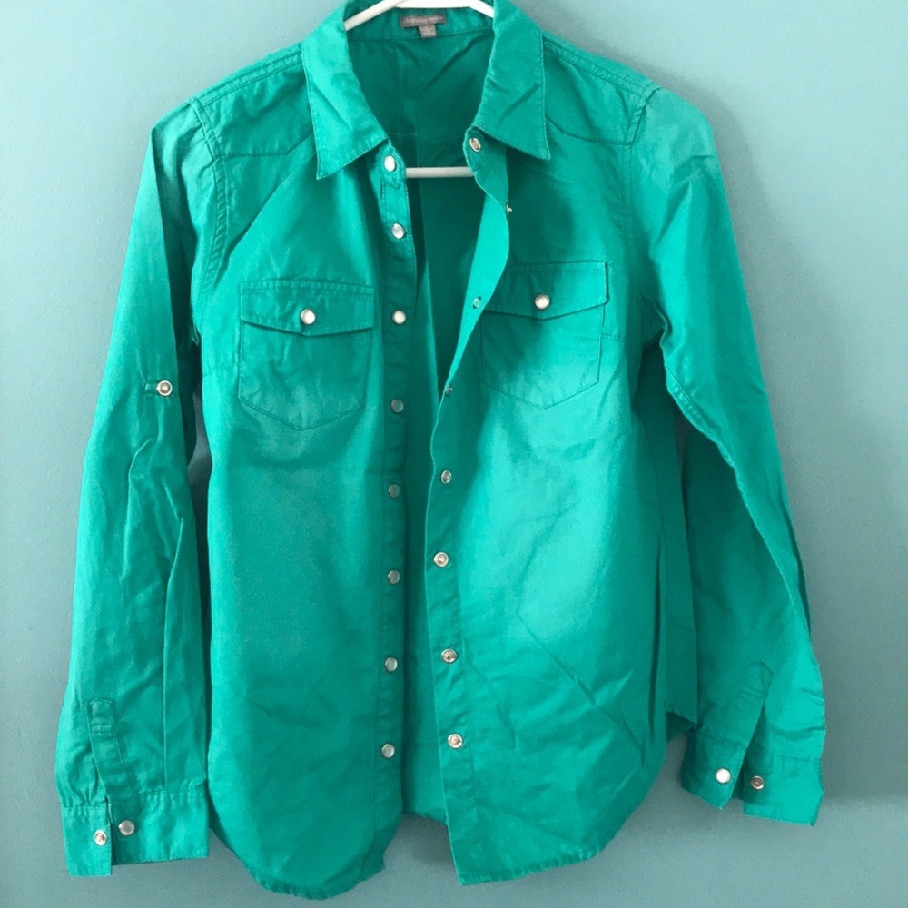 Snap button up long sleeve
